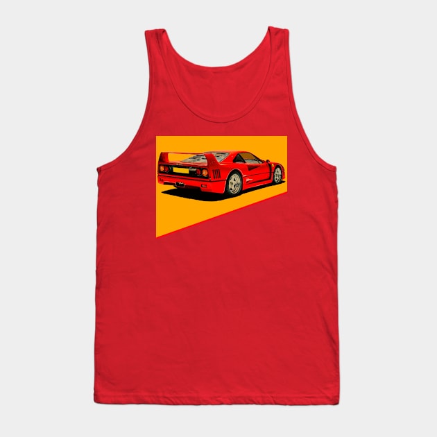 f40 Tank Top by retroracing